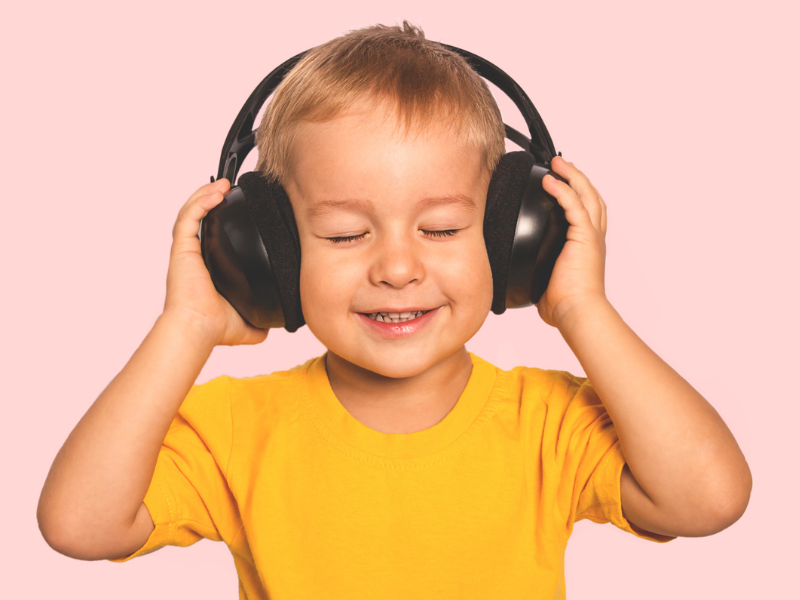 A child using a calming device to improve focus and manage ADHD symptoms.
