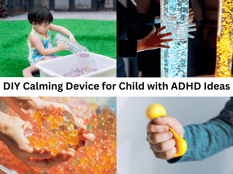 Potential options include sensory bottles, stress-relief spheres, and fidget apparatus constructed from readily available, cost-effective materials for children.